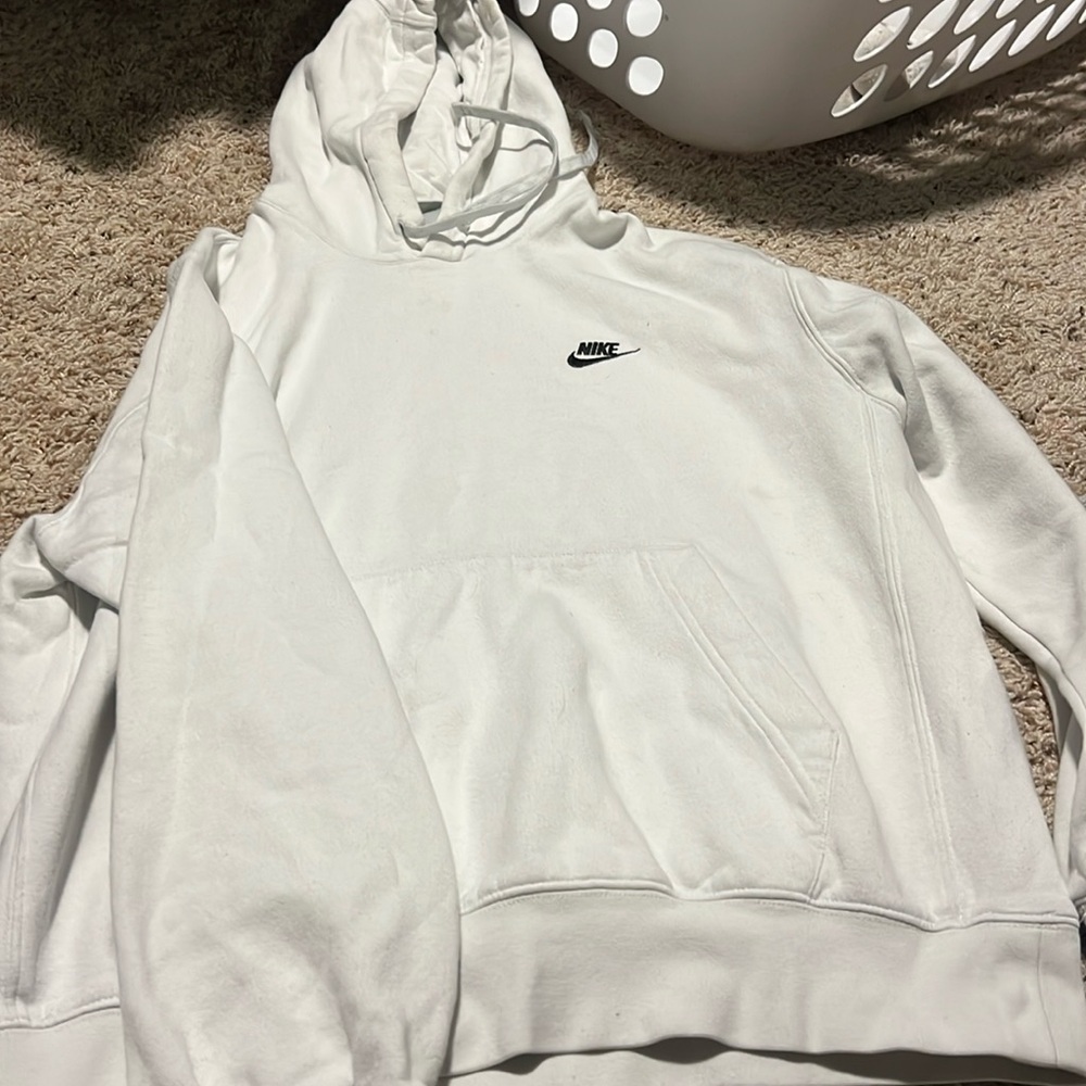 NIKE youth medium white nike hoodie